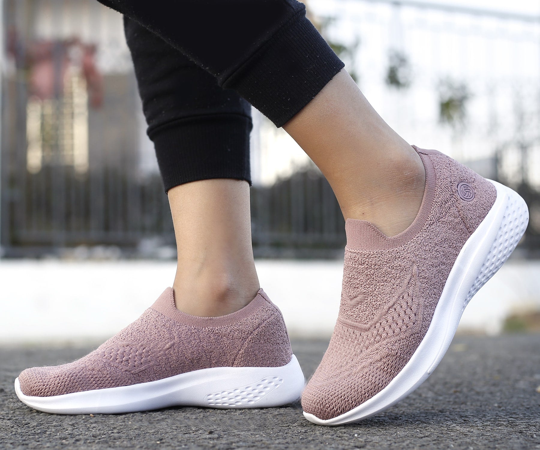 Bacca Bucci WALKER Slip-On Walking Breathable Mesh Sports Shoes Sneakers for Women