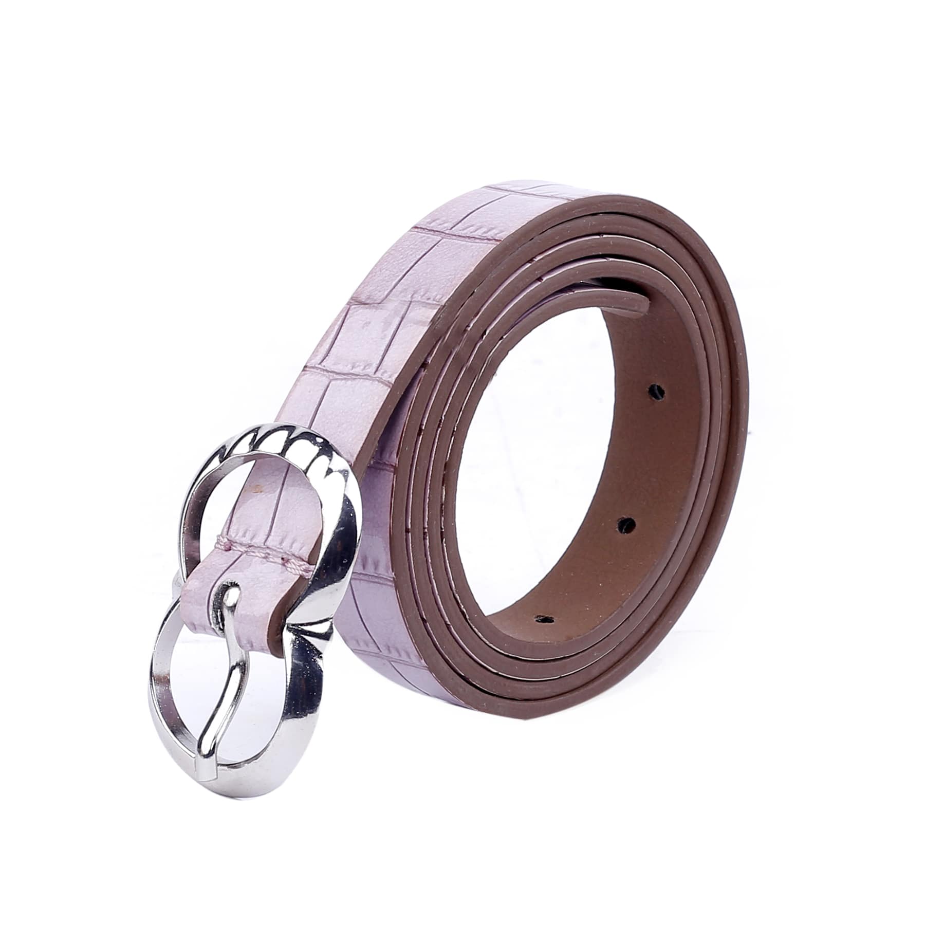 Bacca Bucci Women Leather Belts with Imported Nickle Free Buckle | Width : 20 MM | Croco Luster Belt