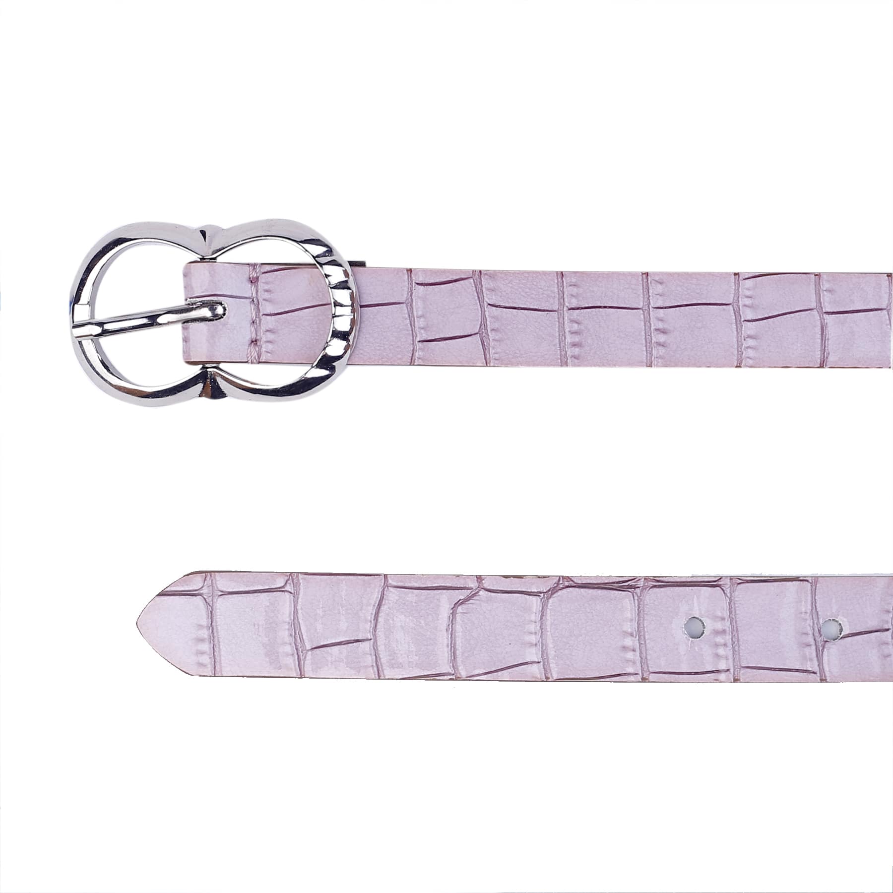 Bacca Bucci Women Leather Belts with Imported Nickle Free Buckle | Width : 20 MM | Croco Luster Belt