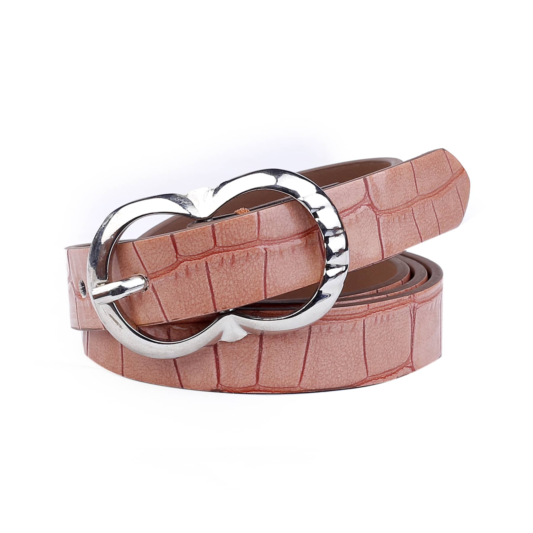 Bacca Bucci Women Leather Belts with Imported Nickle Free Buckle | Width : 20 MM | Croco Luster Belt