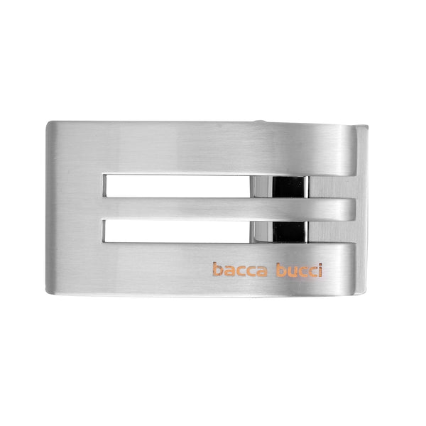 Bacca Bucci 35 MM Nickle Free Reversible-Clamp Belt Buckle with Branding (Buckle only)