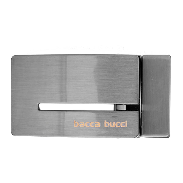 Bacca Bucci 35  MM  Nickle  Free Reversible-Clamp Belt  Buckle with Branding (Buckle only)