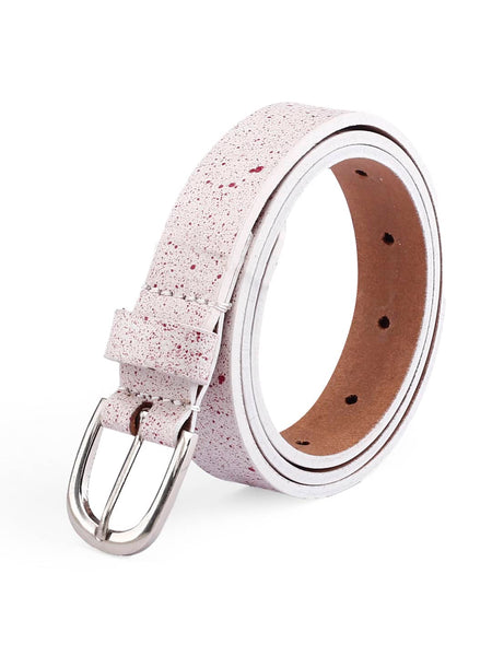 Bacca Bucci 'Stardust Splatter' Women's Belt - 22mm Handcrafted Vegan Leather with Artisanal Speckle Design