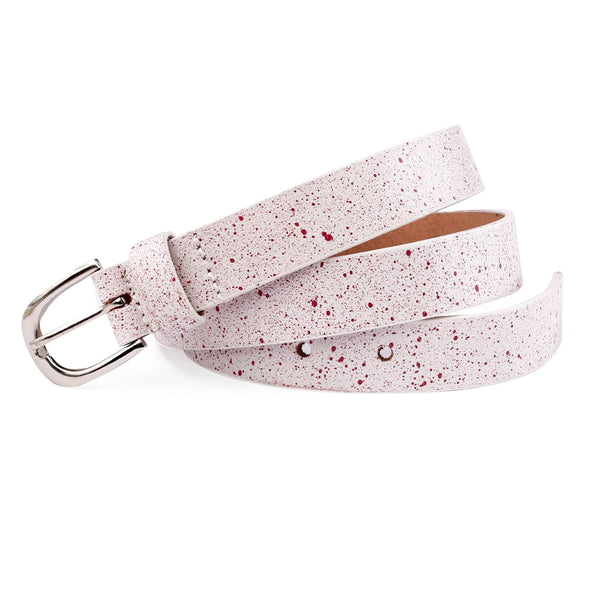 Bacca Bucci 'Stardust Splatter' Women's Belt - 22mm Handcrafted Vegan Leather with Artisanal Speckle Design